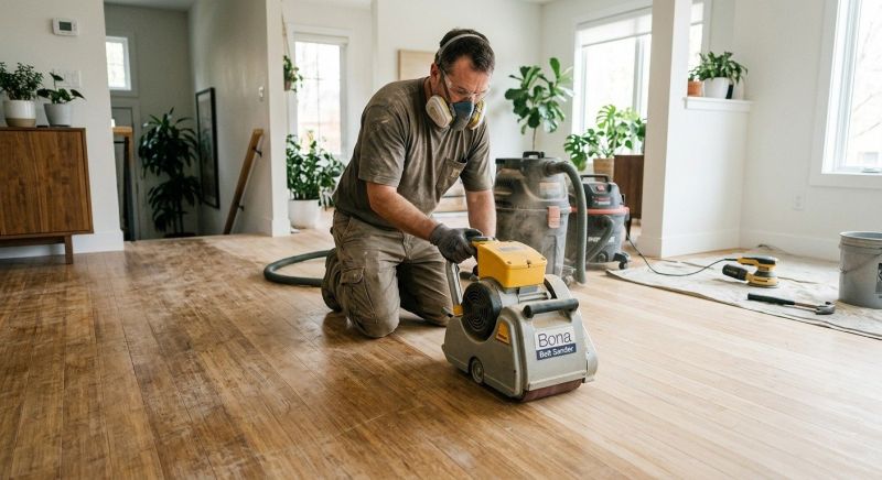 Bamboo Floor Refinishing in Roswell, GA