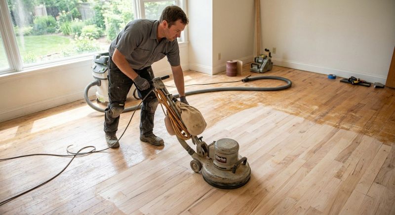 Birch Floor Refinishing in Roswell, GA