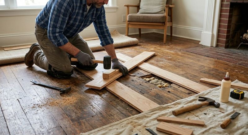 Floor Board Repair in Woodstock, GA