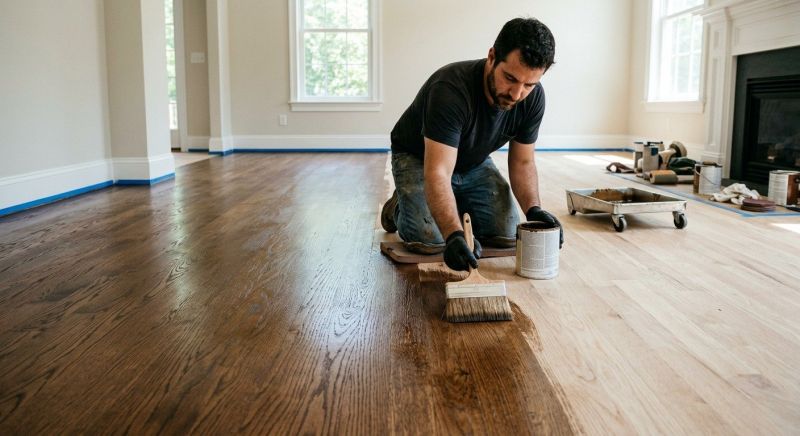 Hardwood Floor Staining in Lawrenceville, GA