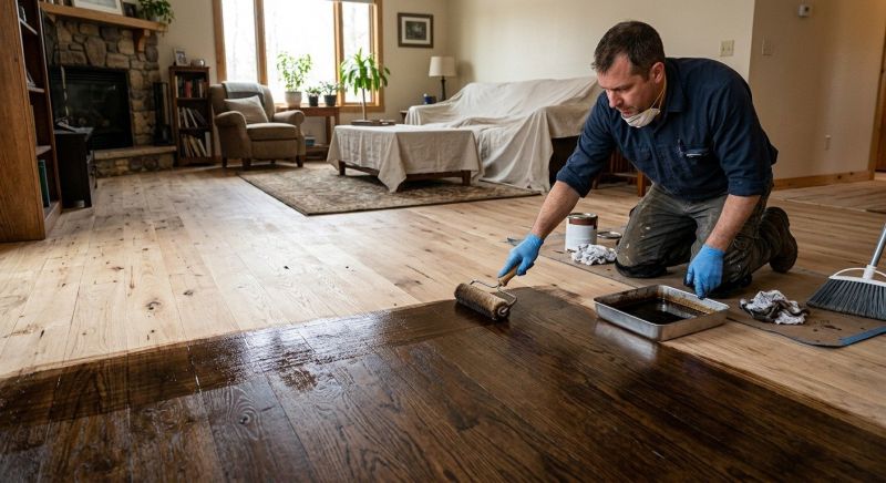Hardwood Floor Staining in Roswell, GA