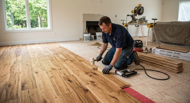 Hickory Floor Installation in Roswell, GA