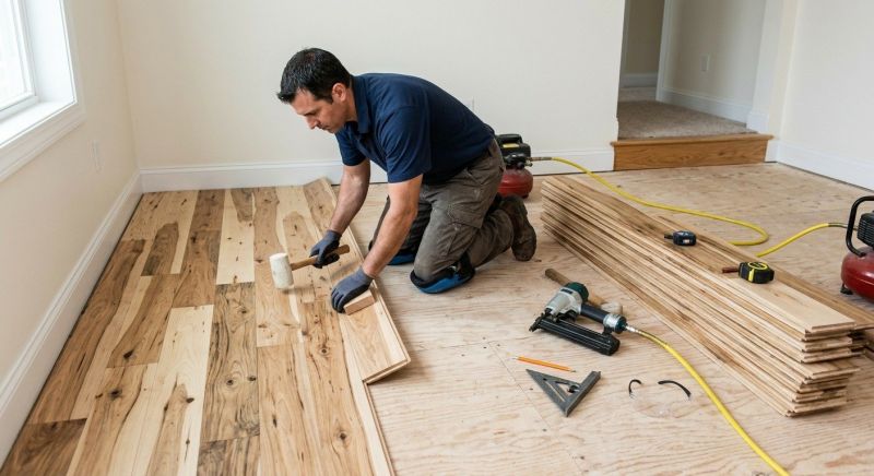Hickory Floor Installation in Roswell, GA