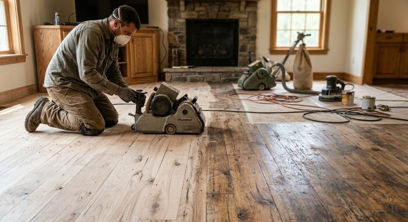 Hickory Floor Refinishing in Roswell, GA