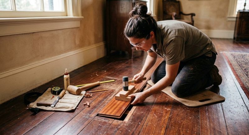 Mahogany Floor Repair in Roswell, GA