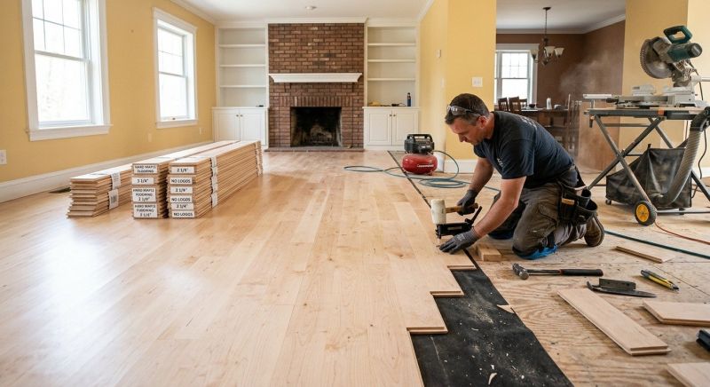 Maple Flooring Installation in Dekalb County, GA