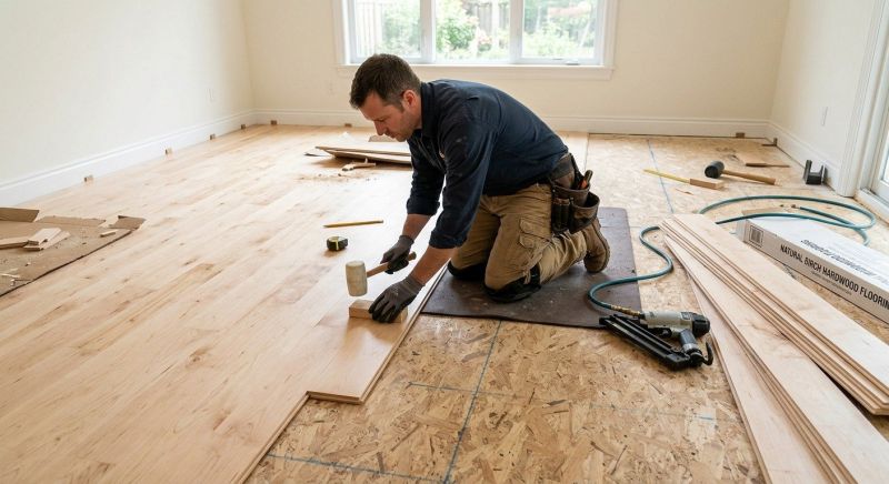 Maple Flooring Installation in Lilburn, GA