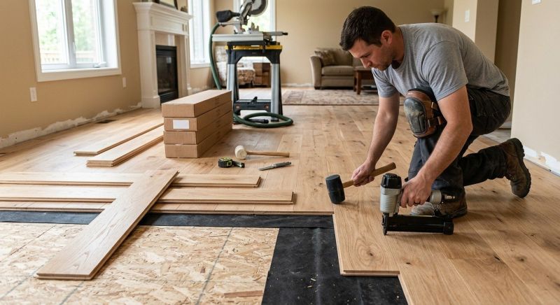 Oak Floor Installation in Ball Ground, GA