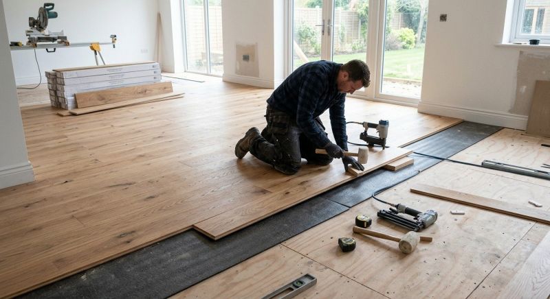 Oak Floor Installation in Roswell, GA