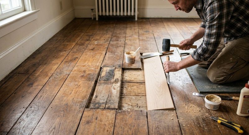 Oak Floor Repair in Roswell, GA