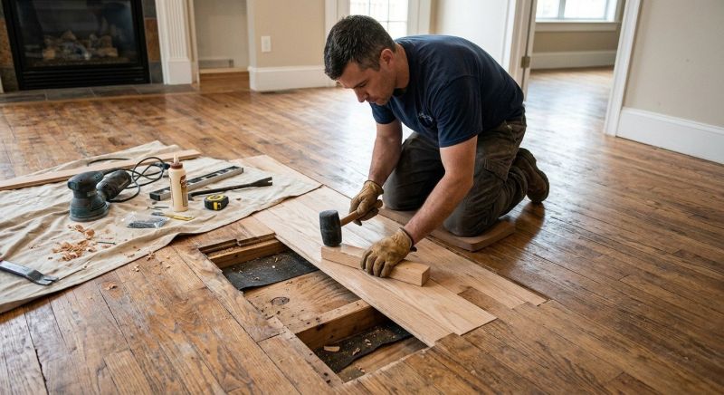 Oak Floor Repair in Roswell, GA