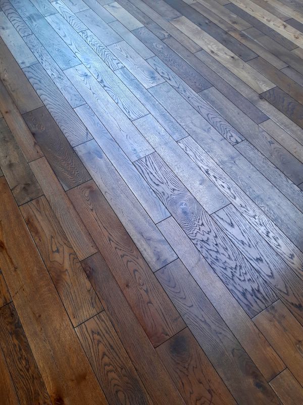 Oak Floor Staining in Roswell, GA