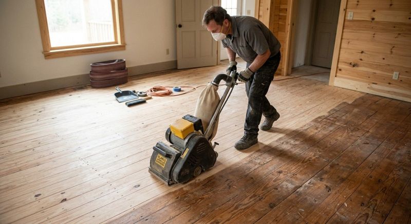 Pine Floor Refinishing in Roswell, GA