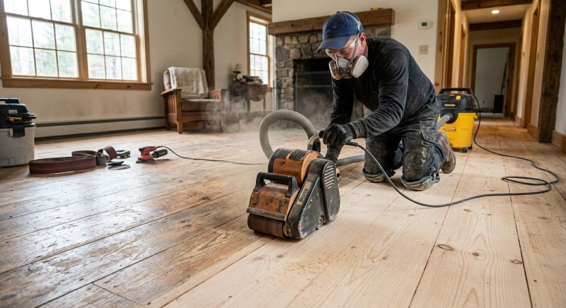 Pine Floor Refinishing in Roswell, GA