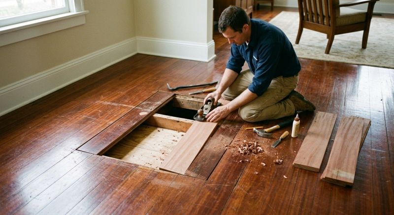 Pine Floor Repair in Roswell, GA