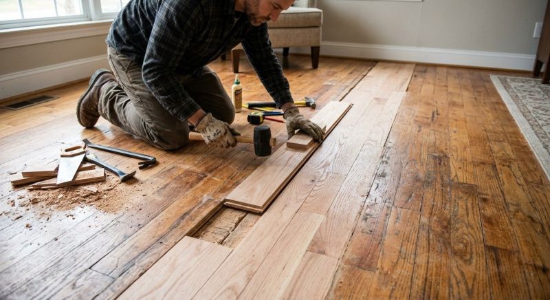 Red Oak Floor Repair in Roswell, GA