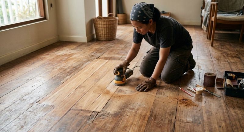 Teak Floor Repair in Roswell, GA