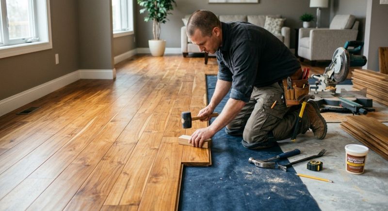 Teak Flooring Installation in Roswell, GA