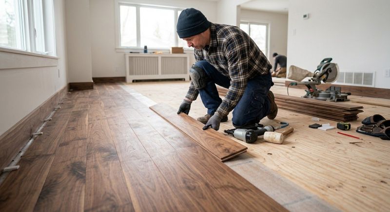 Walnut Flooring Installation in Roswell, GA