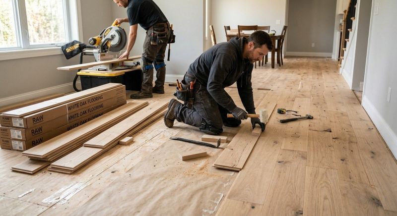 Wide Plank Floor Installation in Roswell, GA