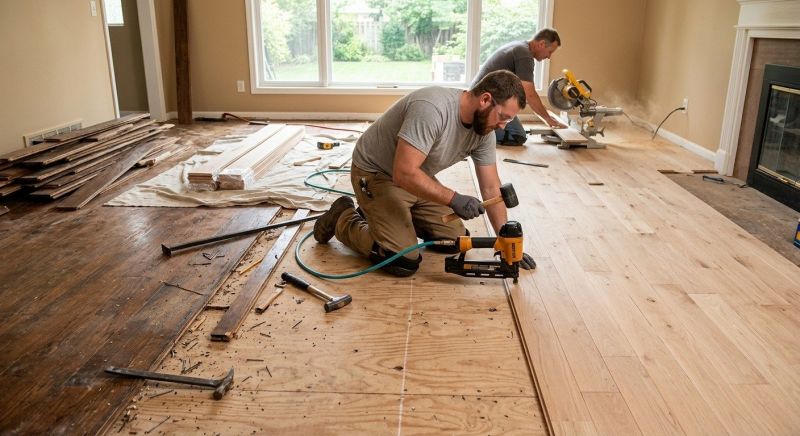 Wood Floor Replacement in Alpharetta, GA