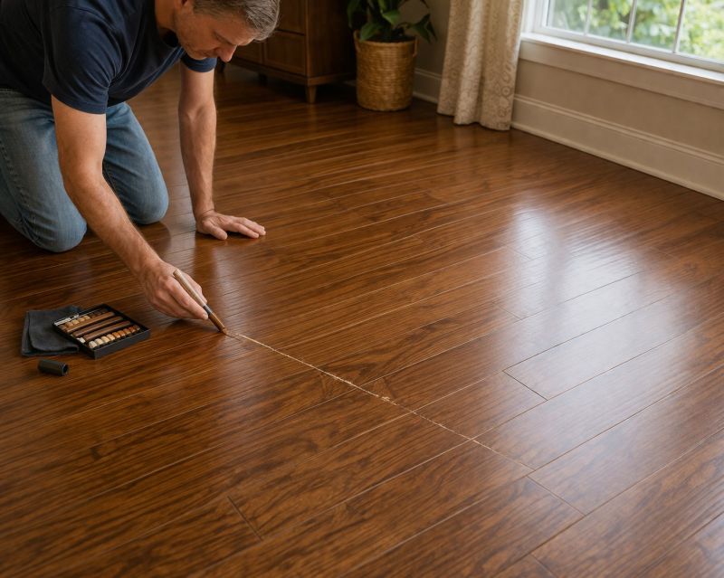Wood Floor Scratch Repair in Roswell, GA