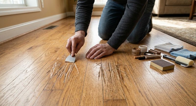 Wood Floor Scratch Repair in Lilburn, GA