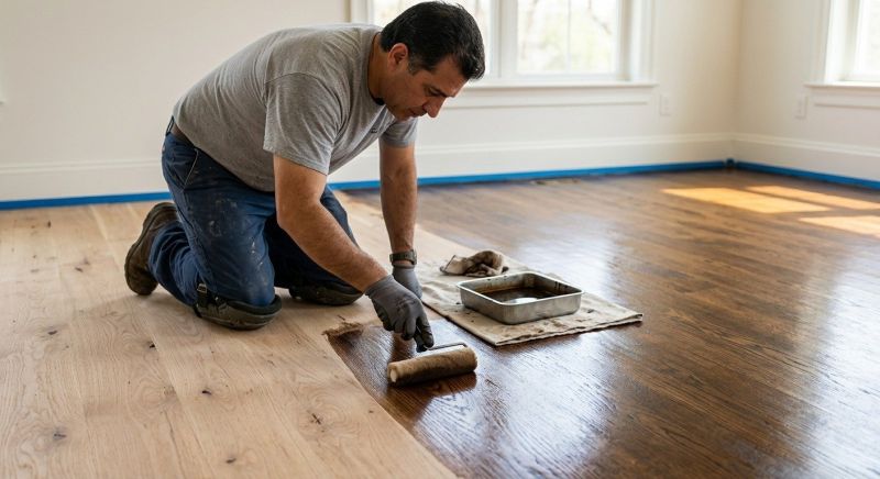 Wood Floor Staining in Roswell, GA