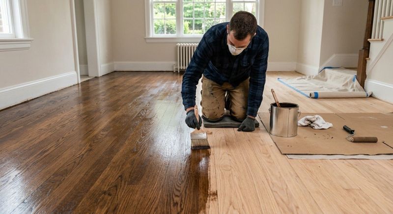 Wood Floor Staining in Roswell, GA